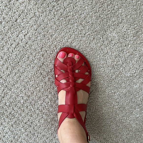 Beek Red Fisherman Sandals size 5 - Picture 5 of 7